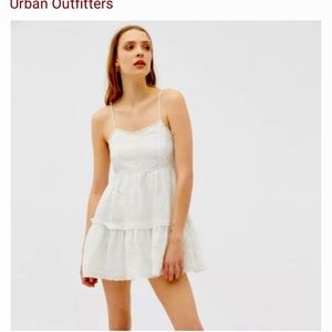 Urban Outfitters Hanna embroidered babydoll dress